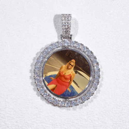 3D Spinning 2-Faced Custom Picture Pendant