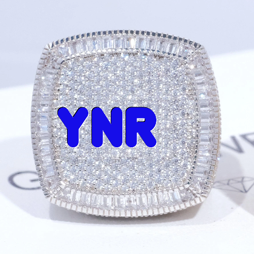 CUSTOM LETTER 3D ICED RING