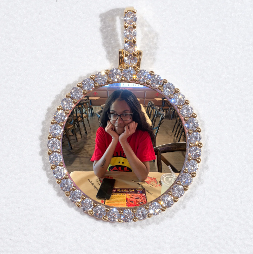 3D CIRCLE CUSTOM PICTURE PENDANT SMALL SIZE