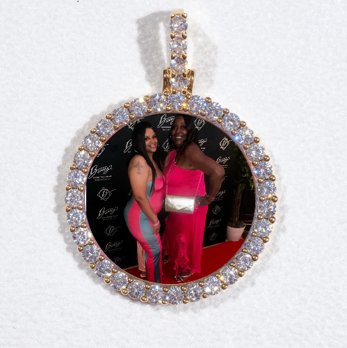 3D CIRCLE CUSTOM PICTURE PENDANT SMALL SIZE