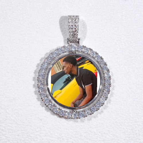 3D Spinning 2-Faced Custom Picture Pendant