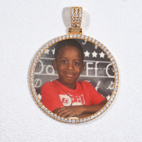 MEDIUM 3D CIRCLE CUSTOM PICTURE PENDANT