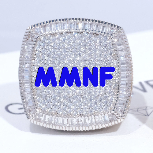 CUSTOM LETTER 3D ICED RING