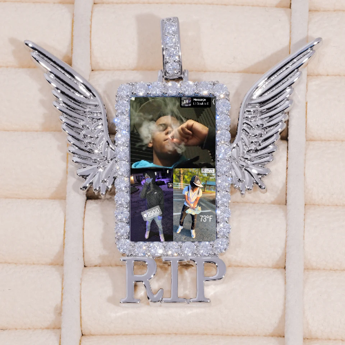 RIP WING 3D CUSTOM PICTURE PENDANT