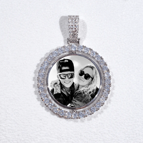 3D Spinning 2-Faced Custom Picture Pendant