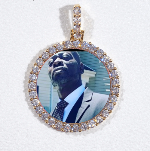 3D CIRCLE CUSTOM PICTURE PENDANT SMALL SIZE