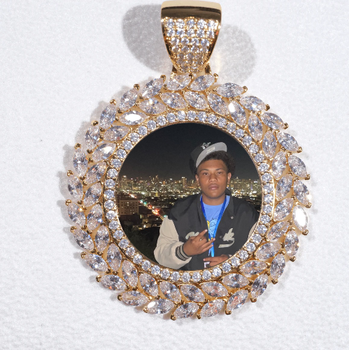 Large 3D Wheat Ear Custom Picture Pendant