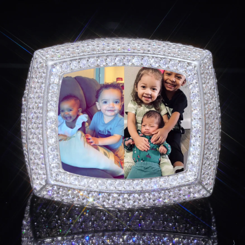 3D CUSTOM PICTURE ICED RING