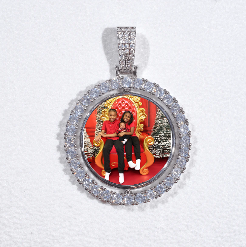 3D Spinning 2-Faced Custom Picture Pendant