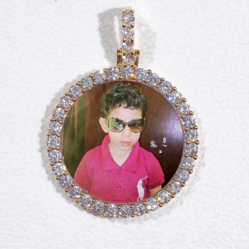 3D CIRCLE CUSTOM PICTURE PENDANT SMALL SIZE