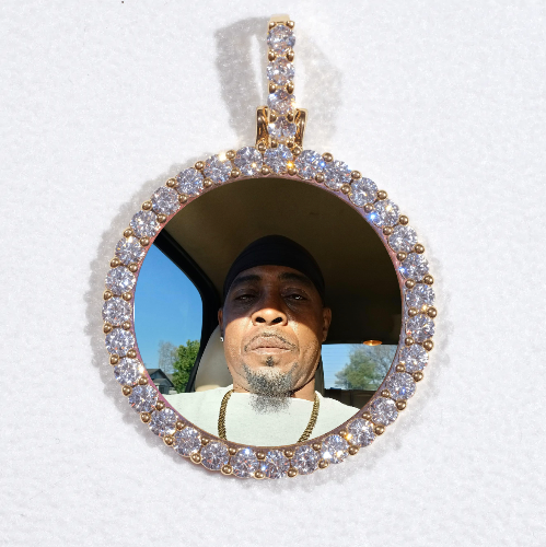 3D CIRCLE CUSTOM PICTURE PENDANT SMALL SIZE