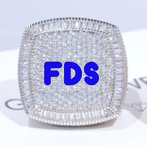 CUSTOM LETTER 3D ICED RING