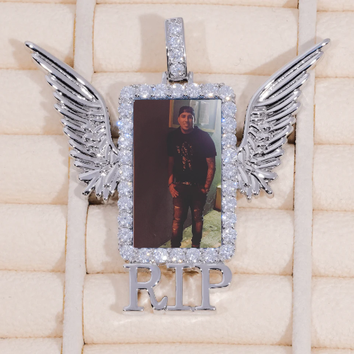 RIP WING 3D CUSTOM PICTURE PENDANT