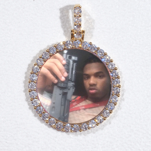 3D CIRCLE CUSTOM PICTURE PENDANT SMALL SIZE