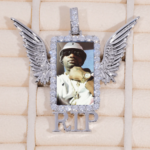 RIP WING 3D CUSTOM PICTURE PENDANT