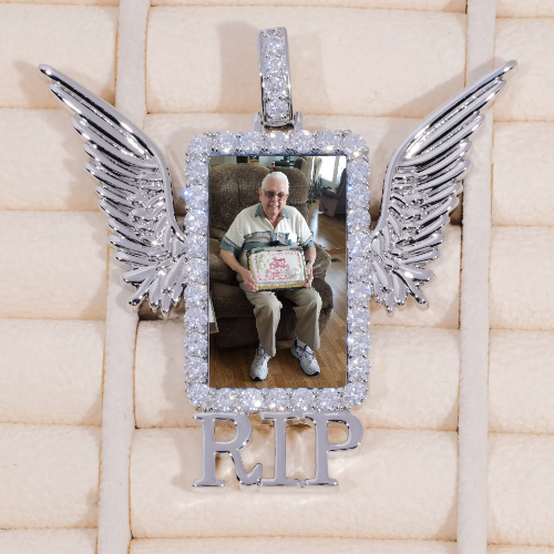 RIP WING 3D CUSTOM PICTURE PENDANT