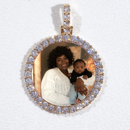 3D CIRCLE CUSTOM PICTURE PENDANT SMALL SIZE