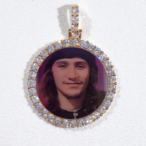 3D CIRCLE CUSTOM PICTURE PENDANT SMALL SIZE