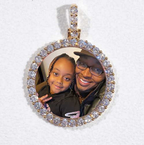 3D CIRCLE CUSTOM PICTURE PENDANT SMALL SIZE