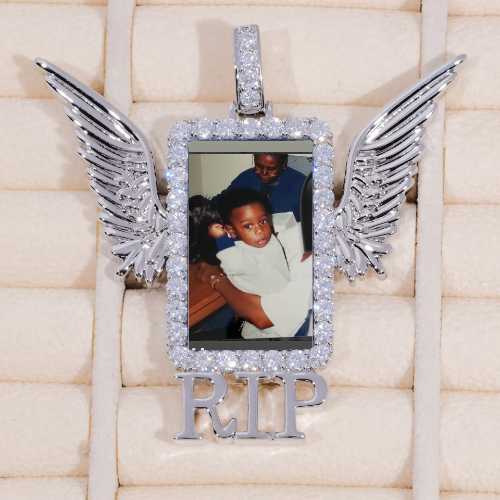 RIP WING 3D CUSTOM PICTURE PENDANT