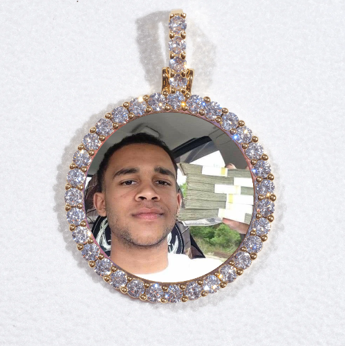3D CIRCLE CUSTOM PICTURE PENDANT SMALL SIZE