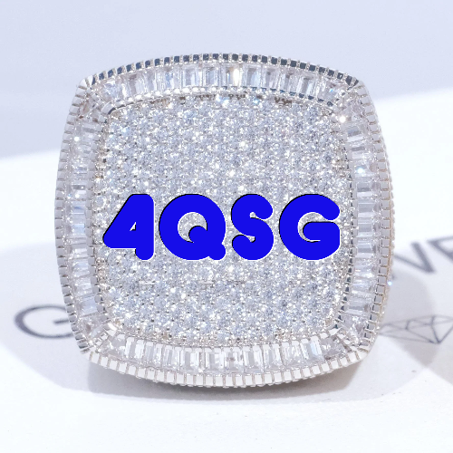 CUSTOM LETTER 3D ICED RING