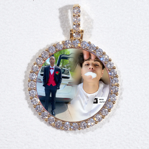 3D CIRCLE CUSTOM PICTURE PENDANT SMALL SIZE