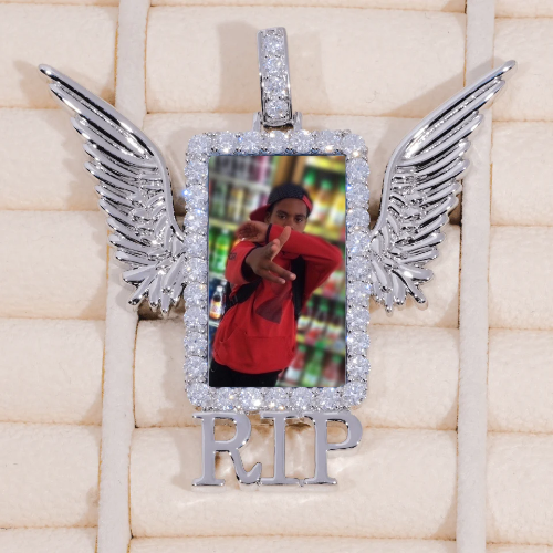 RIP WING 3D CUSTOM PICTURE PENDANT