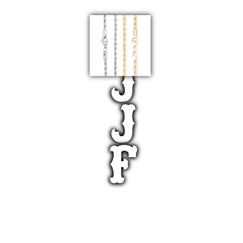 Custom Letters Freibeuter Font Necklace