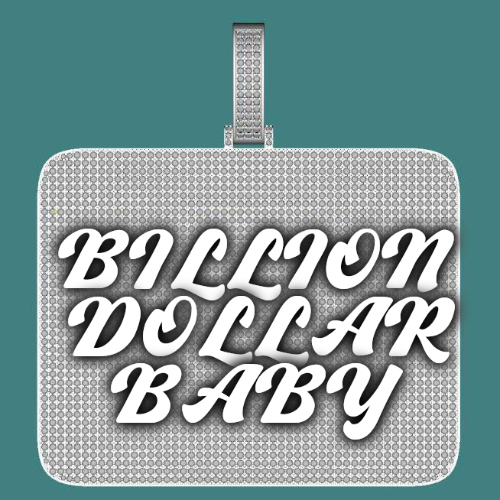CUSTOM LETTER NECKLACE 3D BIG SQUARE