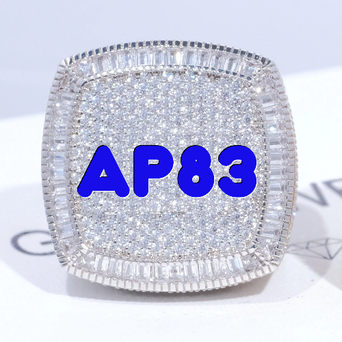 CUSTOM LETTER 3D ICED RING