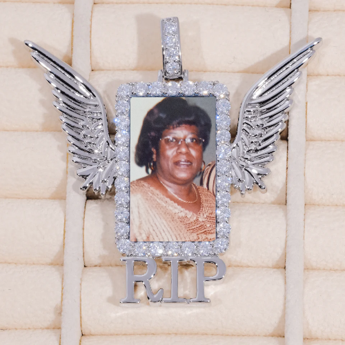 RIP WING 3D CUSTOM PICTURE PENDANT