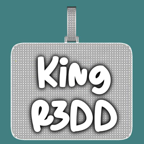 CUSTOM LETTER NECKLACE 3D BIG SQUARE