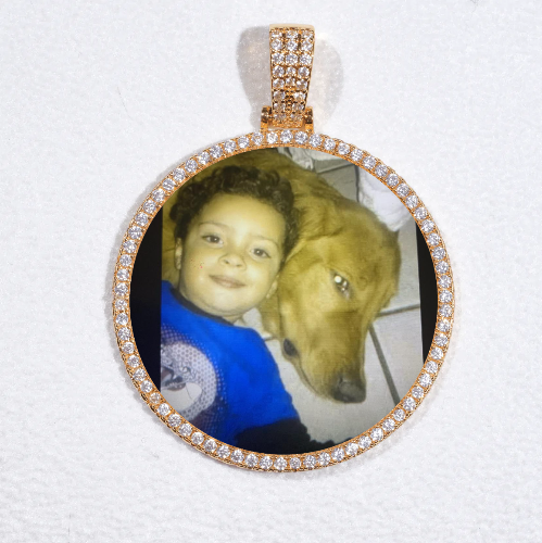 MEDIUM 3D CIRCLE CUSTOM PICTURE PENDANT