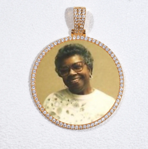 MEDIUM 3D CIRCLE CUSTOM PICTURE PENDANT