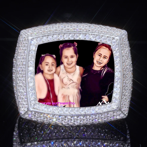 3D CUSTOM PICTURE ICED RING