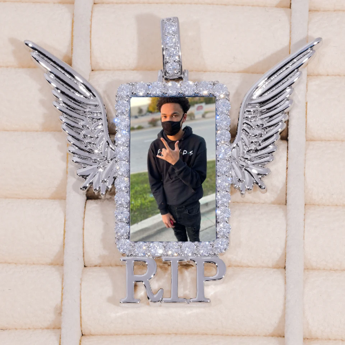 RIP WING 3D CUSTOM PICTURE PENDANT
