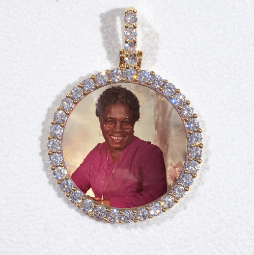 3D CIRCLE CUSTOM PICTURE PENDANT SMALL SIZE