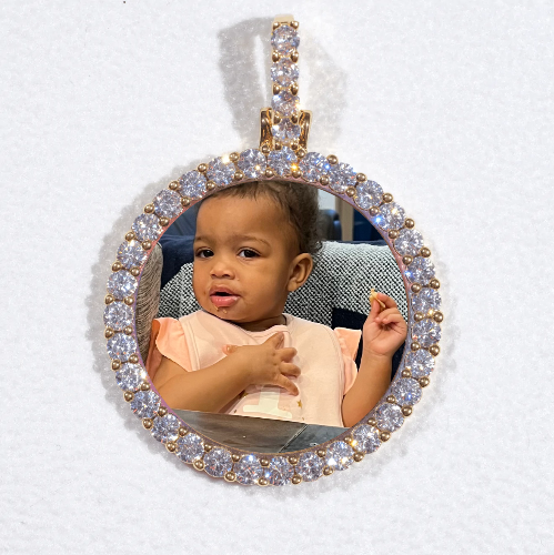 3D CIRCLE CUSTOM PICTURE PENDANT SMALL SIZE