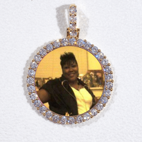 3D CIRCLE CUSTOM PICTURE PENDANT SMALL SIZE