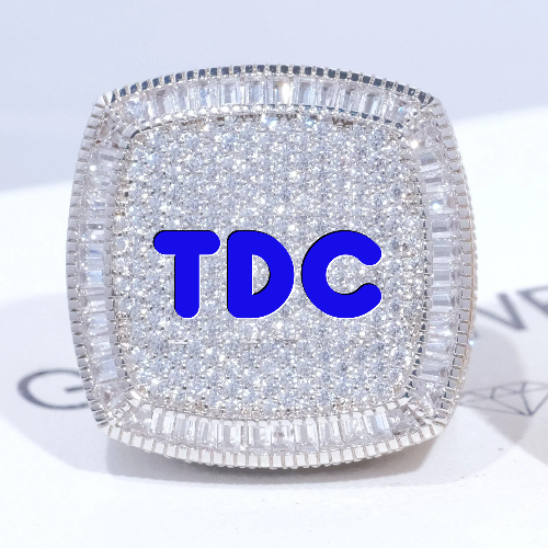 CUSTOM LETTER 3D ICED RING