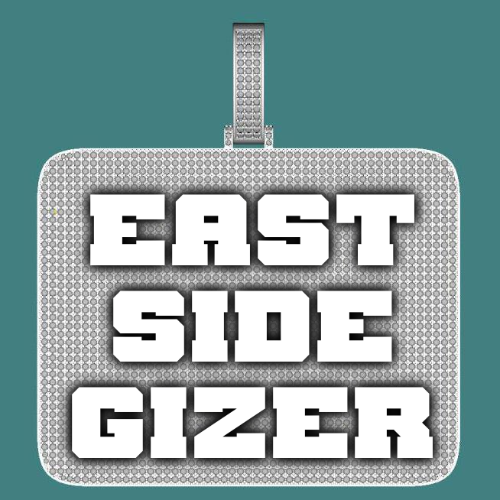 CUSTOM LETTER NECKLACE 3D BIG SQUARE