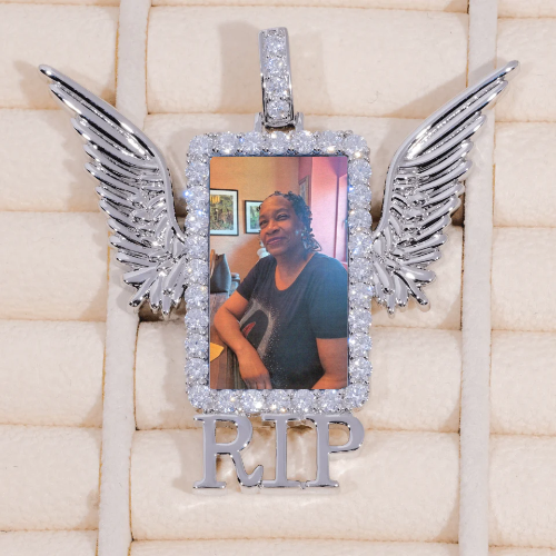 RIP WING 3D CUSTOM PICTURE PENDANT