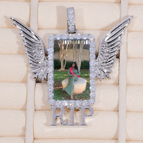 RIP WING 3D CUSTOM PICTURE PENDANT