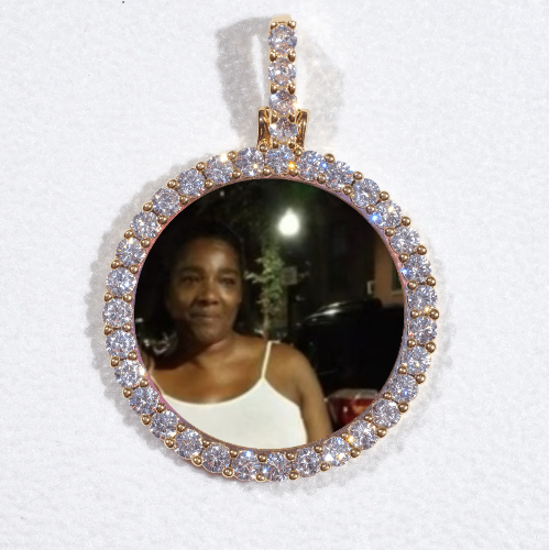 3D CIRCLE CUSTOM PICTURE PENDANT SMALL SIZE