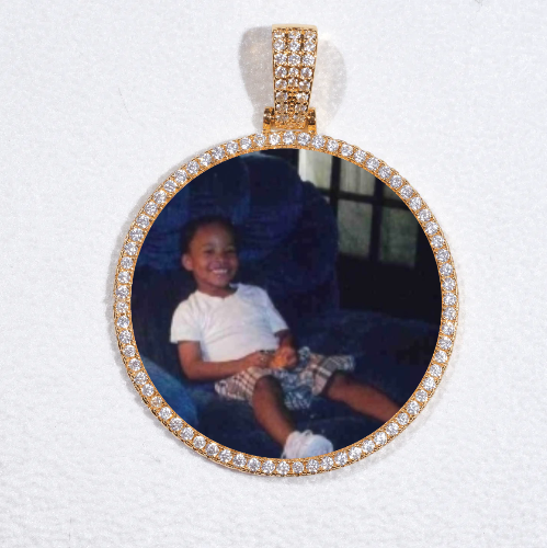 MEDIUM 3D CIRCLE CUSTOM PICTURE PENDANT