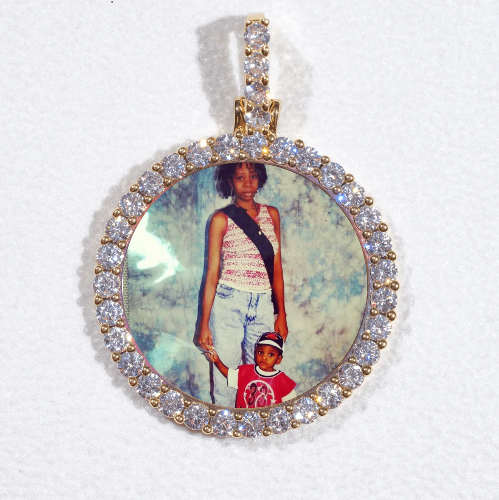 3D CIRCLE CUSTOM PICTURE PENDANT SMALL SIZE