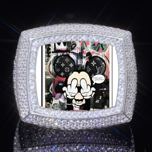 3D CUSTOM PICTURE ICED RING