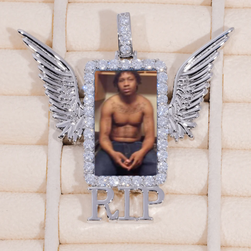 RIP WING 3D CUSTOM PICTURE PENDANT