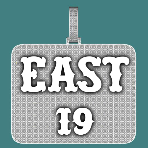 CUSTOM LETTER NECKLACE 3D BIG SQUARE